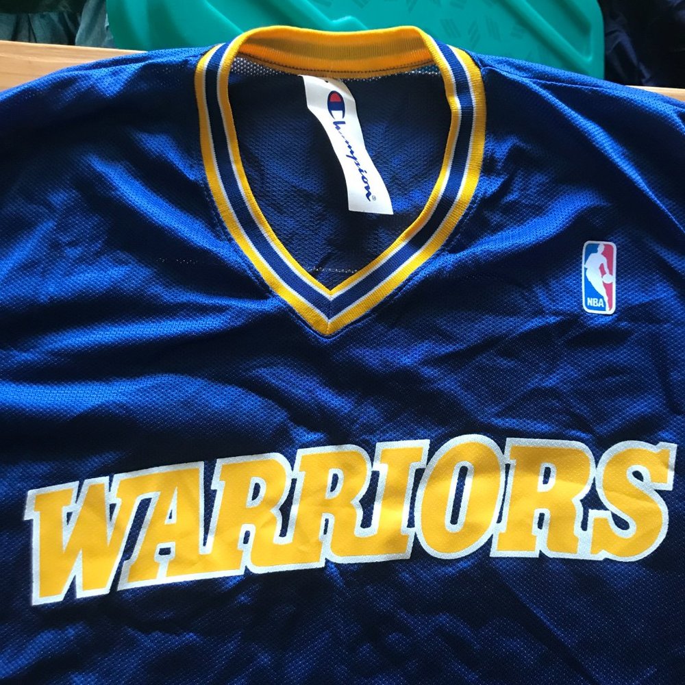 NWT Vintage Champion Warriors Warm Up Jersey